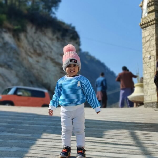 Multicolor Printed Kids Winter Fleece Suit