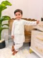Classic kids kurta suit with elegant waistcoat