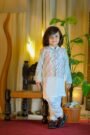 White kurta suit with multicolor embroidered waistcoat